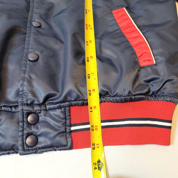 Vintage FUBU The Collection Basketball Varsity Puffer Jacket Button Down Boys - Picture 14 of 16